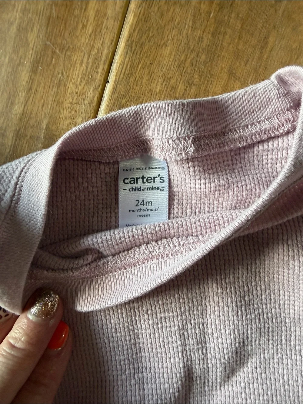 Carter's Light Pink Ruffle Sweatshirt & Jogger Set